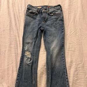 Pilcro (Anthropologie) ripped bootcut jeans